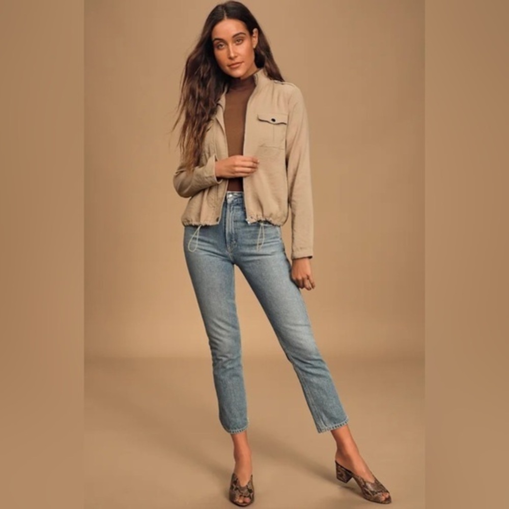 NWT Sage The Label Women’s Medium Nothing But Everything Taupe Jacket M Blazer
